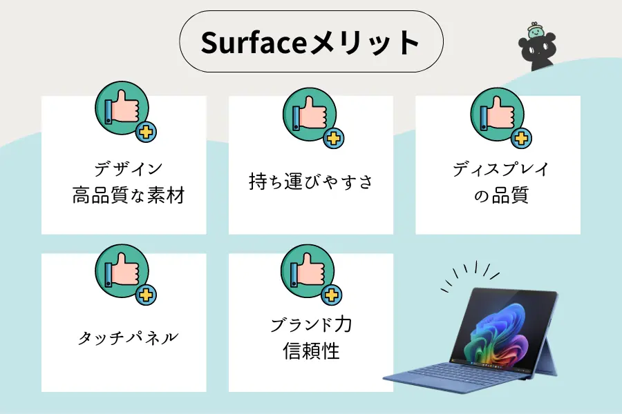 surface（サーフェス）メリット